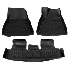 [US Warehouse] All-Weather Floor Mats Liners TPE for Tesla Model 3 2017-2020